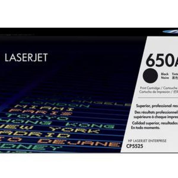 HP 650A Laser cartridge 13500páginas Preto