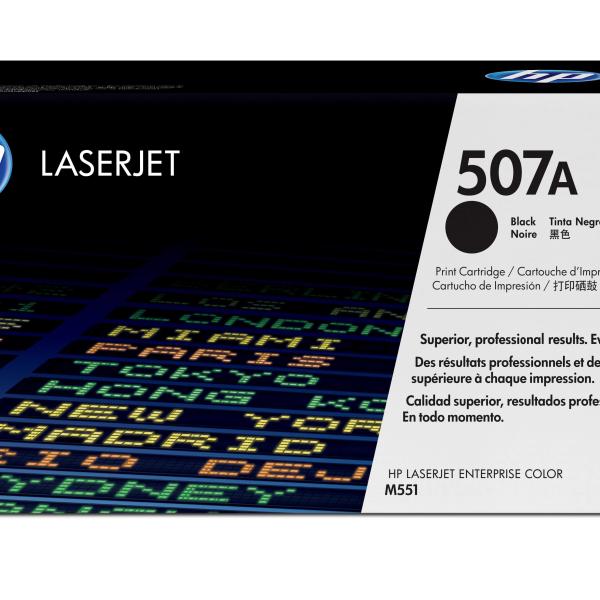 HP 507A Laser cartridge 5500páginas Preto