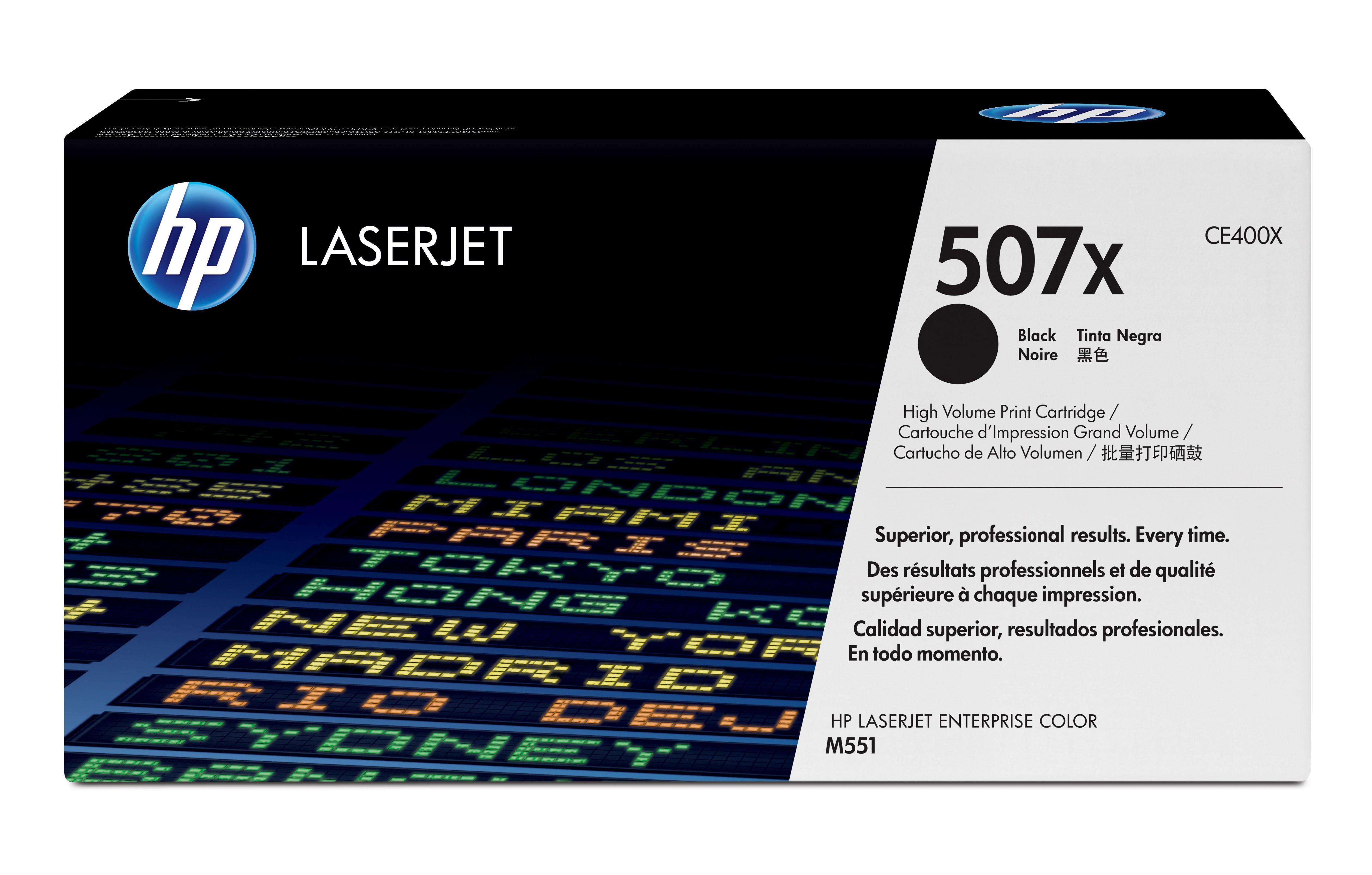 HP 507X Laser cartridge 11000páginas Preto