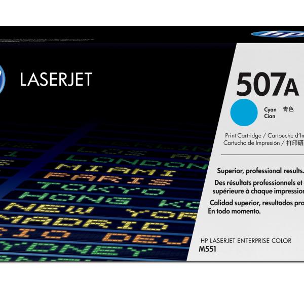 HP 507A Laser cartridge 6000páginas Ciano