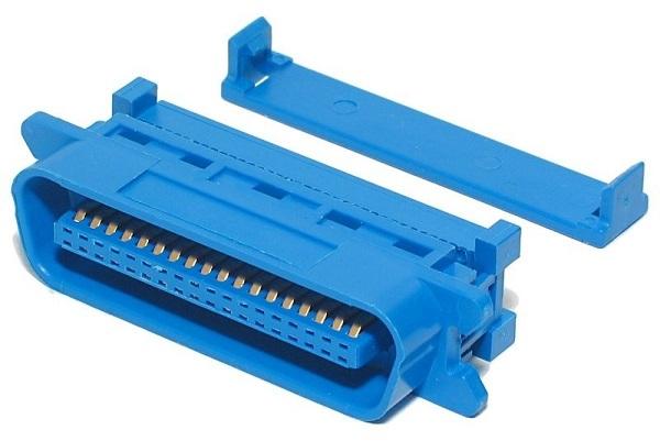 Ficha Centronics 36P Macho (Plástico) p/ Flat Cable