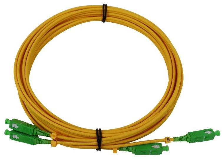 Cabo Fibra Duplo MONOMODO SC/APC - SC/APC - 30 mts
