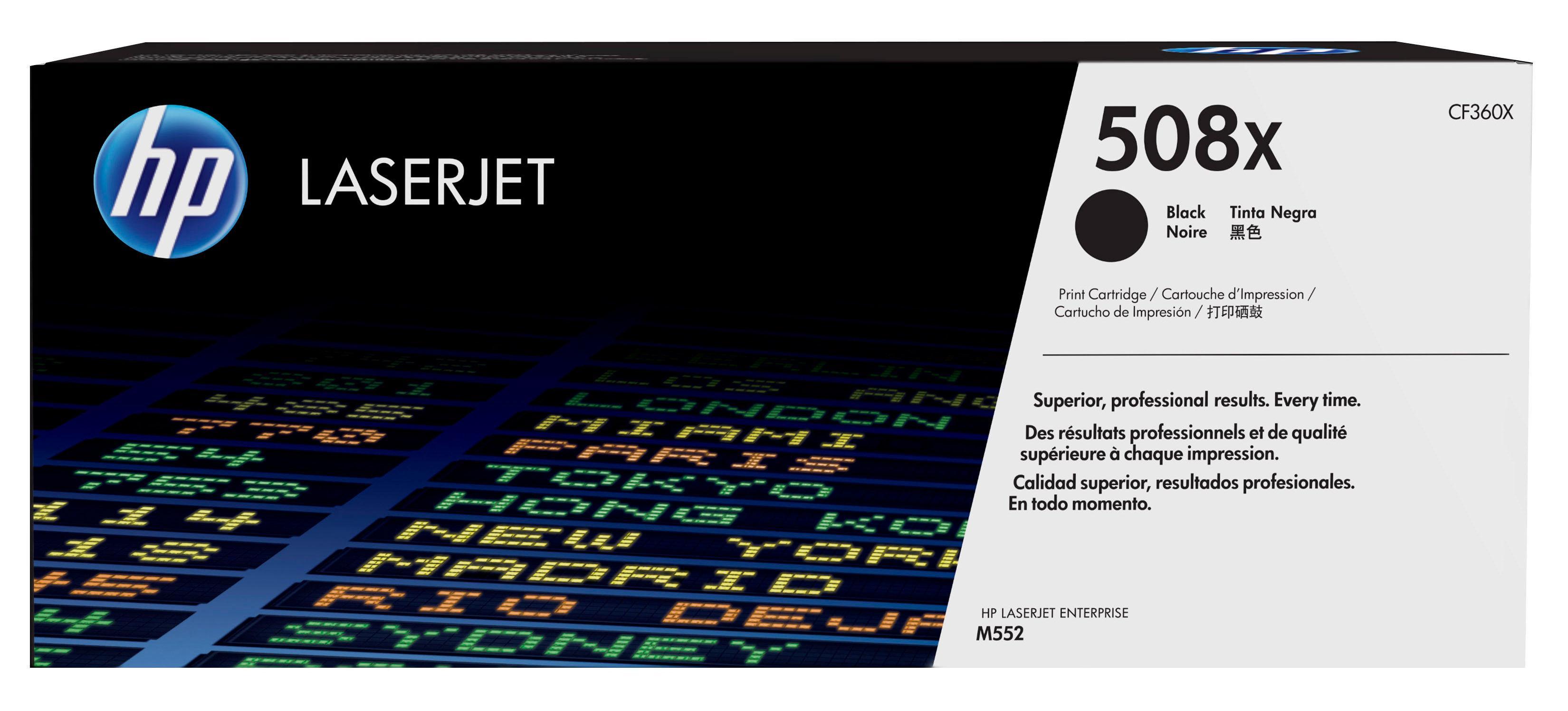HP 508X Laser cartridge 12500páginas Preto