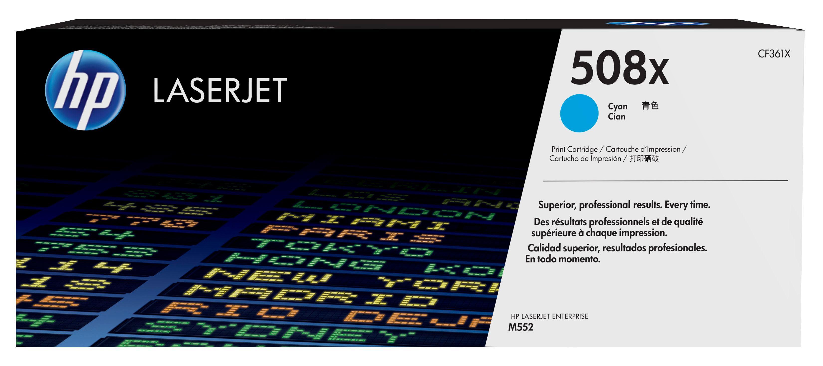 HP 508X Laser cartridge 9500páginas Ciano