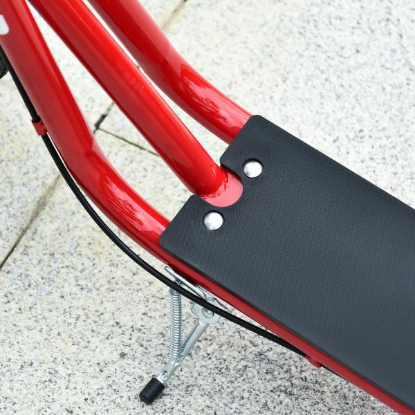 Trotinete com Guiador Ajustável 2 Pneus de Borracha Insufláveis com Travagem Dupla e Rodas 16" 139x58x90 - 96 cm Vermelho