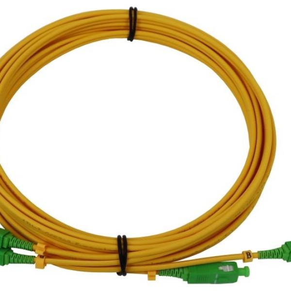 Cabo Fibra Duplo MONOMODO SC/APC - SC/APC - 5 mts