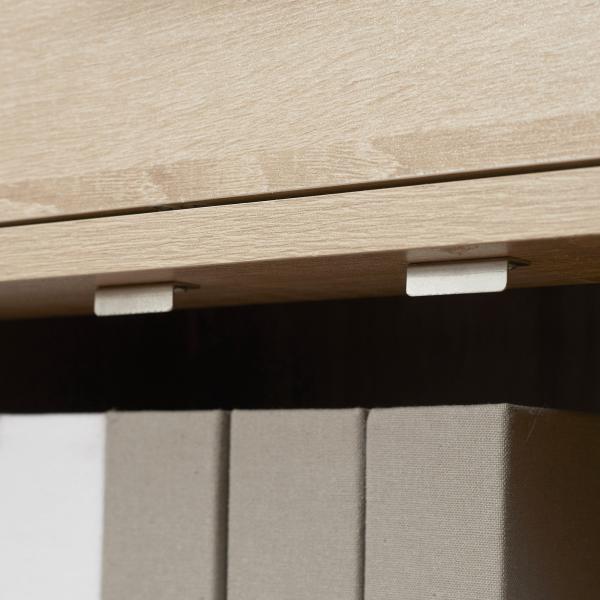 Aparador Moderno com 2 Portas 1 Gaveta e 3 Prateleiras Abertas Aparador Auxiliar de Armazenamento 80x30x96,5cm Madeira