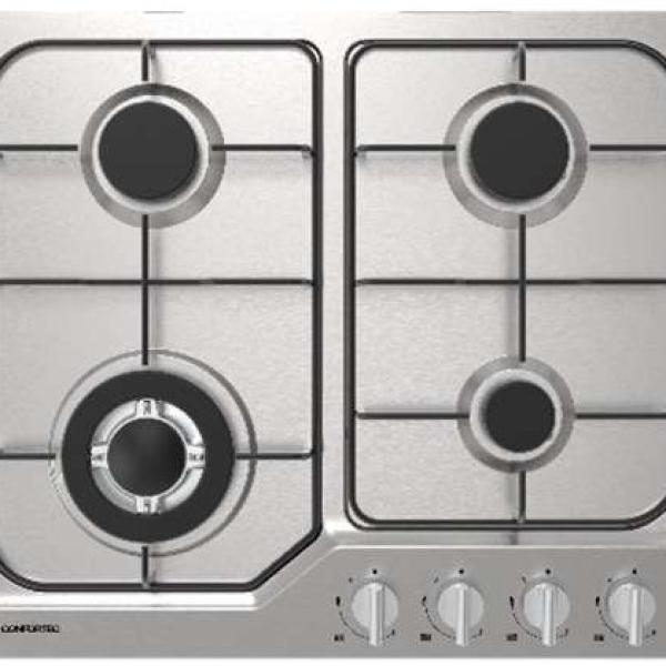 Placa a Gás CFH6401GX 4 Bocas (Inox) - CONFORTEC