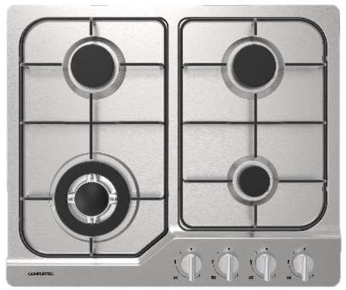 Placa a Gás CFH6401GX 4 Bocas (Inox) - CONFORTEC