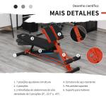 Banco de halteres inclinavel com 4 níveis de altura ajustável multifuncional para treinamento completo 64x146x73,5 - 85cm