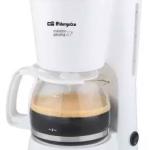 Máquina Café Filtro 650W (6 Chavenas) Branco - ORBEGOZO