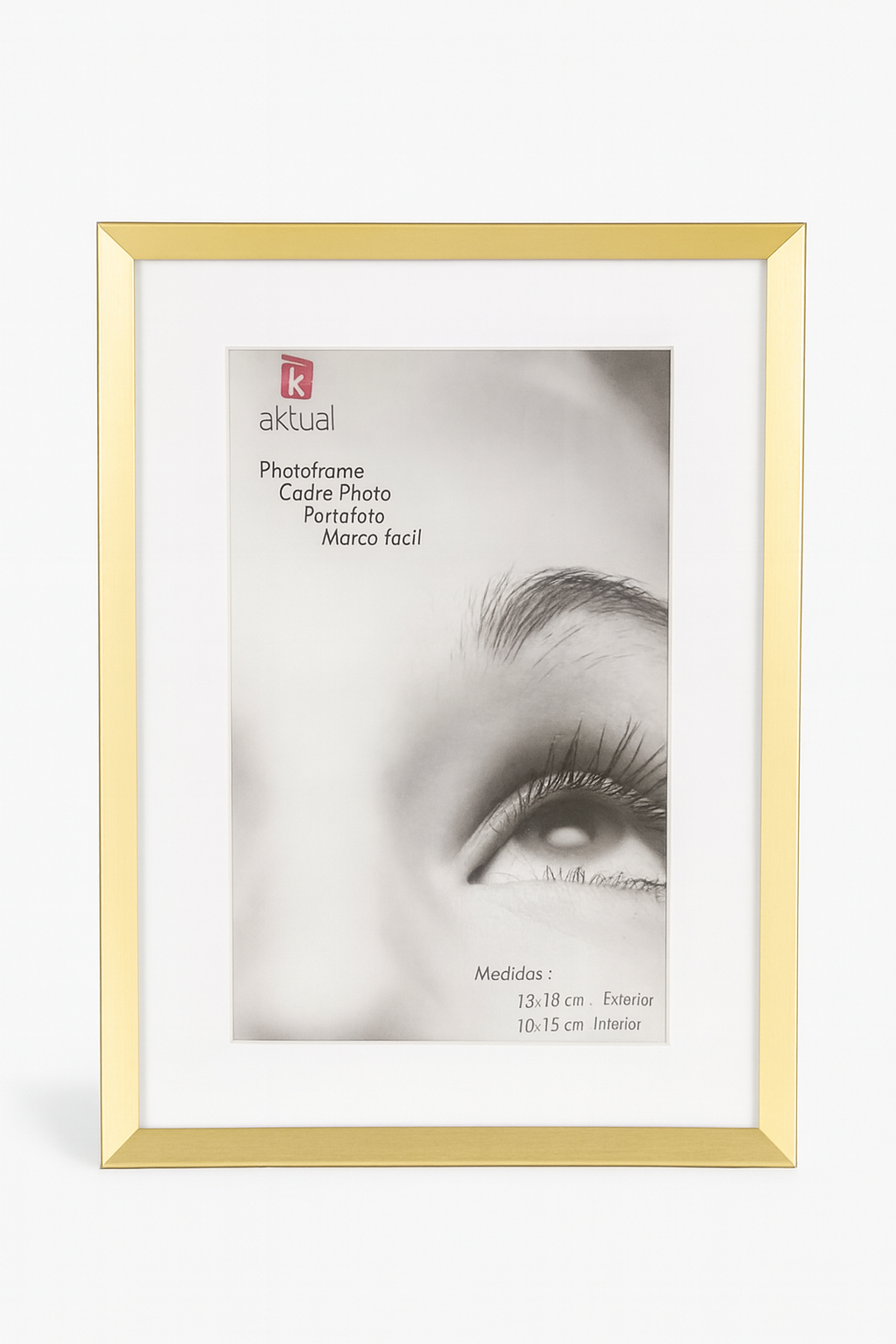 Porta-Retrato Aktual – Moldura Dourada