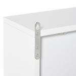 Armário de Casa de Banho com Espelho Móvel Suspenso de Casa de Banho com Prateleira Interior Ajustável 48x14,5x45 cm Branco