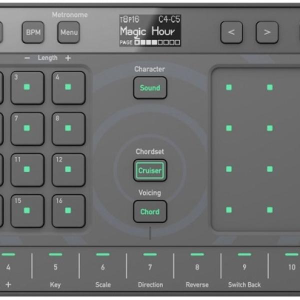 Controlador DJ Chordcat 8 Canais Groovebox (Preto) - ALPHATHETA