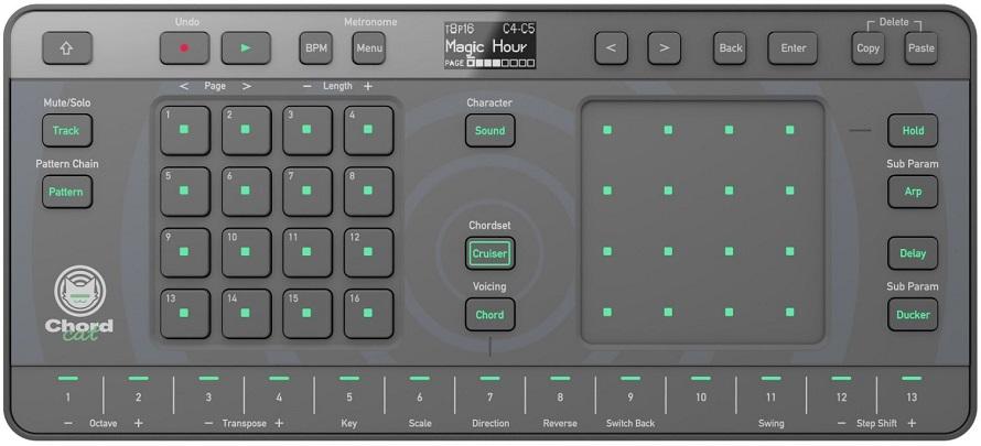 Controlador DJ Chordcat 8 Canais Groovebox (Preto) - ALPHATHETA