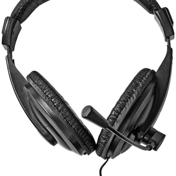 Auscultadores Headset Jack 3.5mm c/ Micro (Preto) - NEDIS