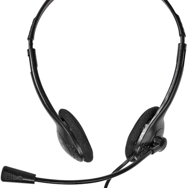 Auscultadores Headset USB c/ Micro (Preto) - NEDIS