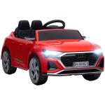 Carro Elétrico para Crianças Carro Audi Q8 Etron Sportback Infantil 12V Faróis Buzina e Música 98x49,5x43 cm Vermelho