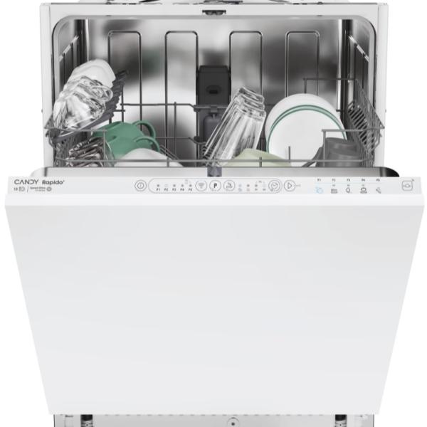 Máquina de Lavar Loiça de Encastre RapidÓ CI 3E7L0W2 13 Conjuntos (Branco) - CANDY