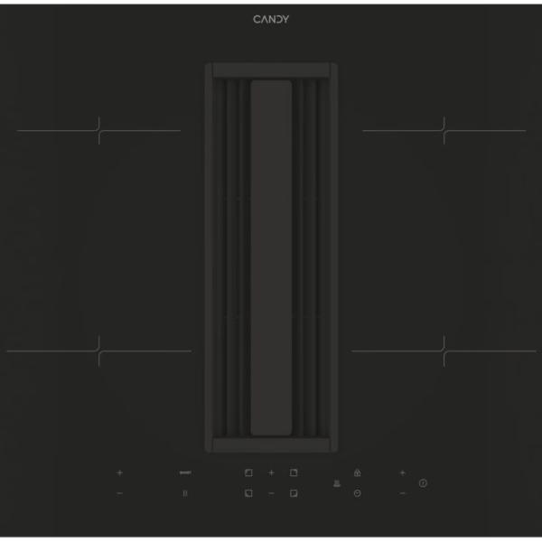 Placa de Indução c/ Exaustor CIH6I4CF 4 Zonas 6000W (Preto) - CANDY
