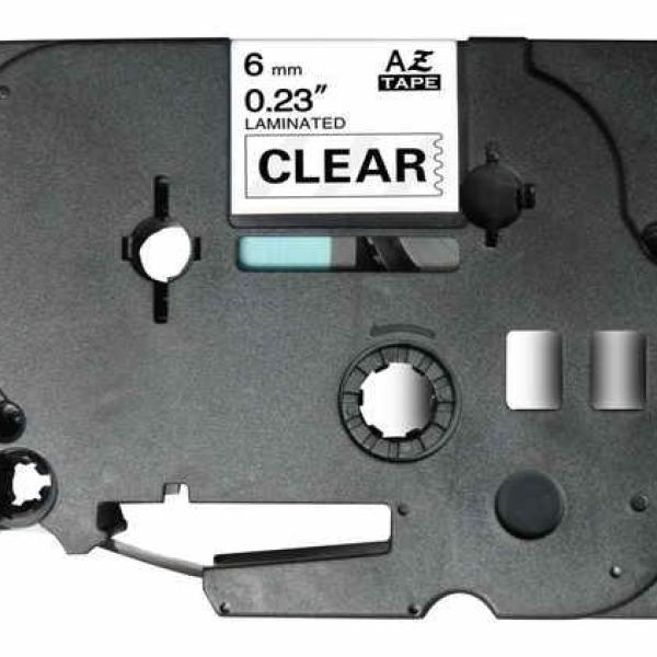 Cinta Rotuladora Generica Brother TZE - 111 TZ - 111 (Preto/Transparente)