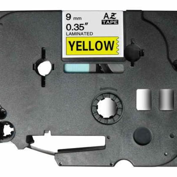 Cinta Rotuladora Generica Brother TZE - 621 TZ - 621 - Preto/Amarelo