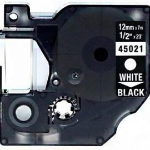 Cinta Rotuladora Genérica Dymo D1 45021 S0720610 - Branco/Preto