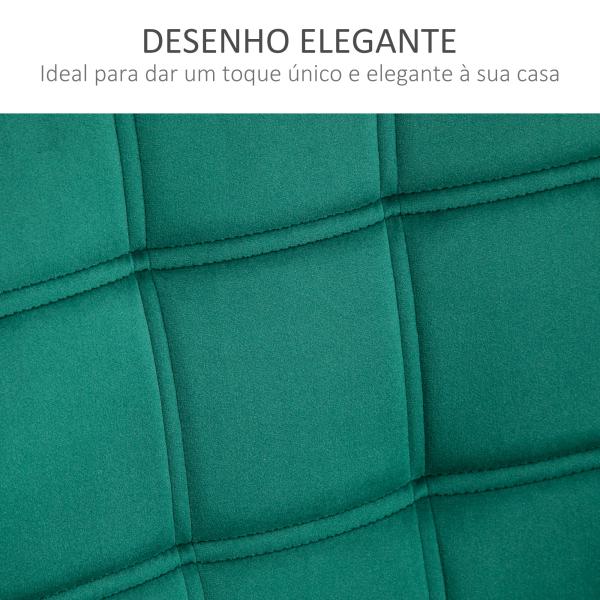 Poltrona Moderna de Sala Estofada em Veludo com Pés de Madeira Cadeira Relax para Sala de Estar Verde