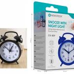 Despertador Clássico NOVOTECK CK-009 Negro