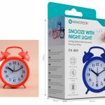 Despertador Clássico NOVOTECK CK-009 Vermelho