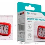 Despertador Estilo Retrô NOVOTECK CK-011 Vermelho