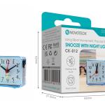 Despertador com Luz Noturna e Silêncio Operacional NOVOTECK CK-012 Azul