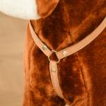 Cavalo Baloiço de Pelúcia para Crianças entre 3 - 6 Anos com Sons de Relincho 74x28x65 cm Marrom