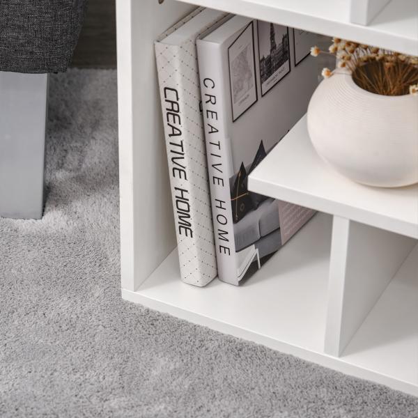 Mesa de Apoio mesa auxiliar para sala e quarto estante para arrumação 45x40x55 cm Branco