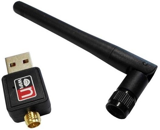 Adaptador de Rede USB Wi - Fi 150 Mbit/s (Preto) - SAVIO