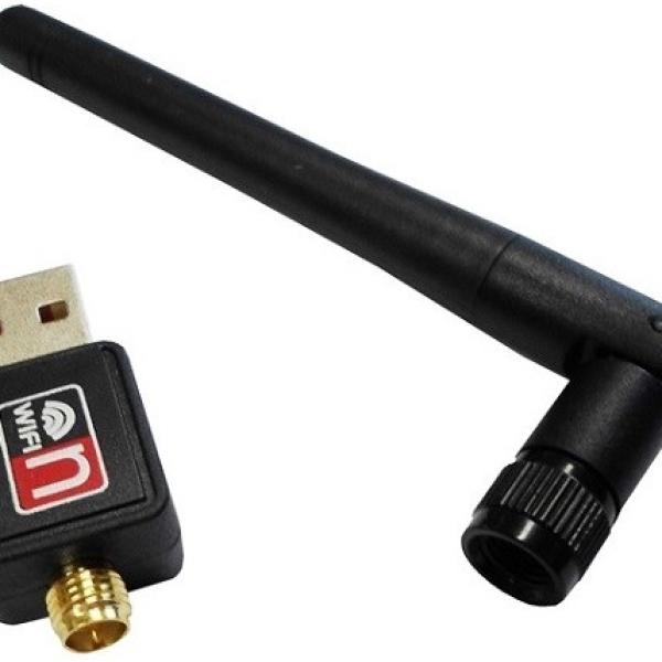 Adaptador de Rede USB Wi - Fi 150 Mbit/s (Preto) - SAVIO