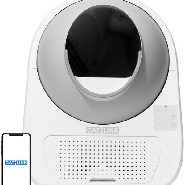 Caixa de Areia Scooper Pro Ultra Inteligente c/ Câmara IA p/ Gatos - CATLINK