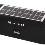 Coluna Bluetooth Glasgow 10W c/ Painel Solar (Preto) - COOL