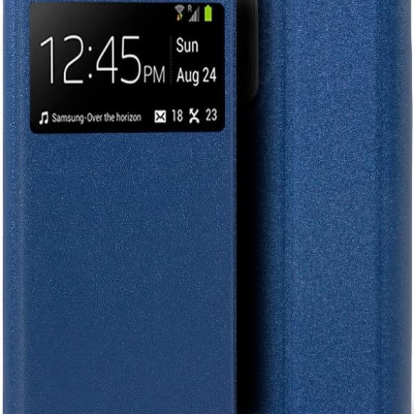 Capa Livro p/ Xiaomi Redmi Note 10 / Note 10s Smooth (Azul) - COOL