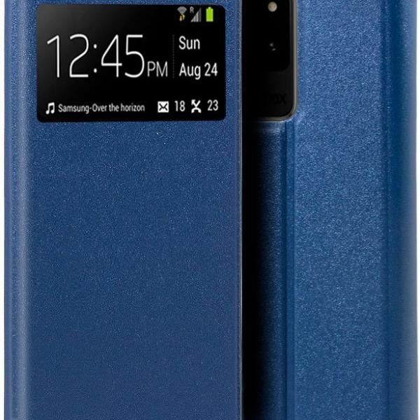 Capa Livro p/ Samsung G988 Galaxy S20 Ultra 5G Smooth (Azul) - COOL