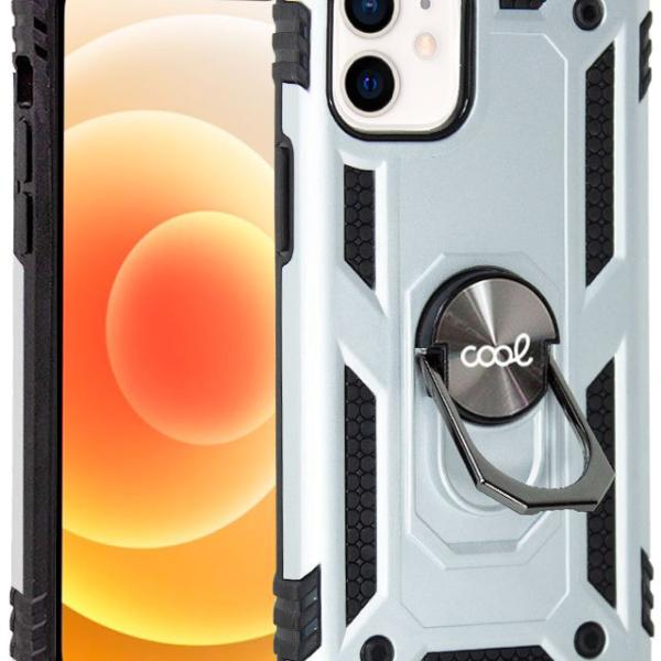 Capa iPhone 12 mini Hard Ring (Prateado) - COOL