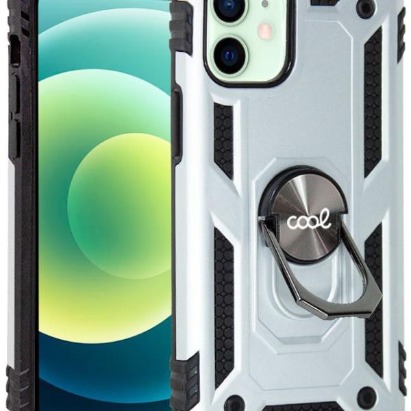 Capa iPhone 12/12 Pro Hard Ring (Prateado) - COOL