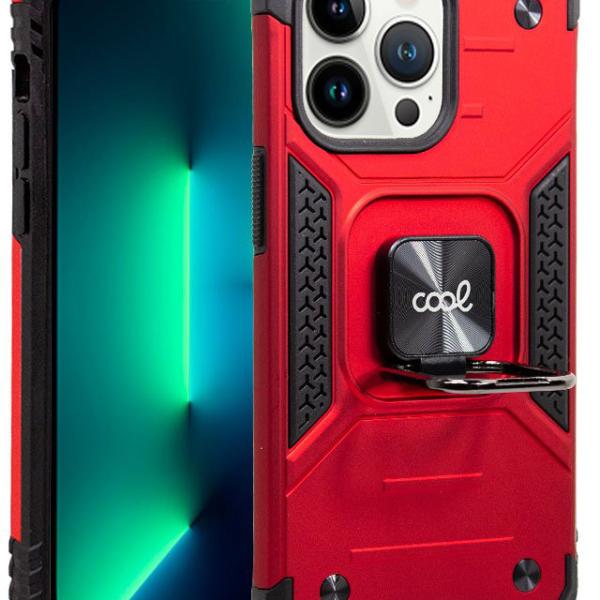 Capa iPhone 13 Pro Hard Ring (Vermelho) - COOL