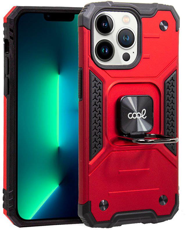 Capa iPhone 13 Pro Hard Ring (Vermelho) - COOL