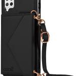 Capa Samsung A426 Galaxy A42 5G Carteira Pendente (Preto) - COOL