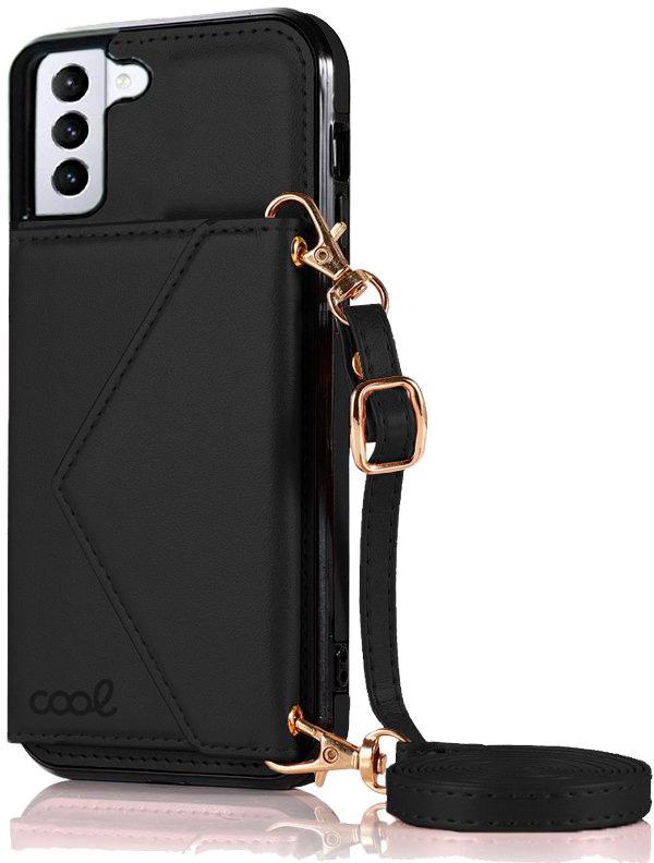 Capa Samsung G996 Galaxy S21 Plus Carteira Pendente (Preta) - COOL