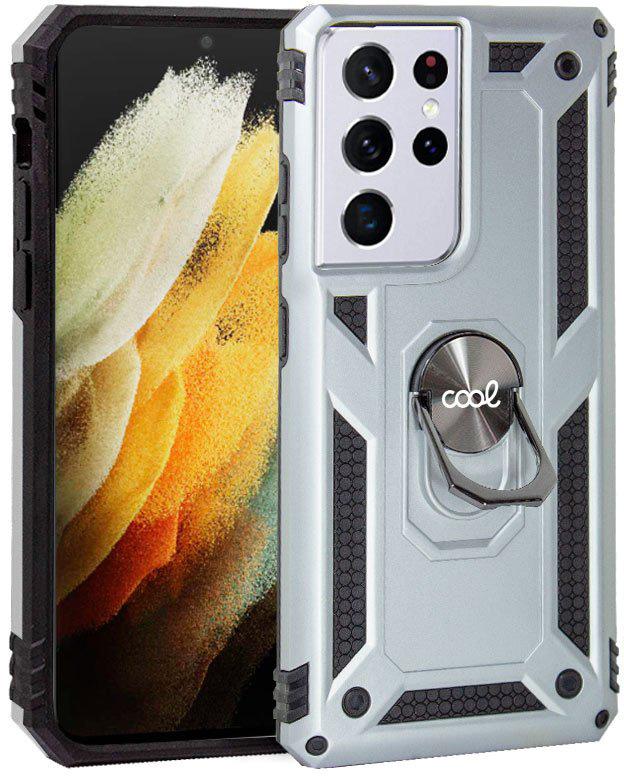 Capa Samsung G998 Galaxy S21 Ultra Hard Ring (Prateado) - COOL