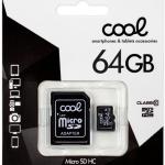 Cartão de Memória Micro SD c/ Adaptador 64GB (Classe 10) - COOL
