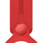 Bracelete Compatível c/ Airtag Silicone (Vermelho) - COOL