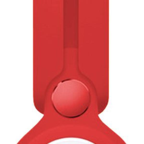 Bracelete Compatível c/ Airtag Silicone (Vermelho) - COOL